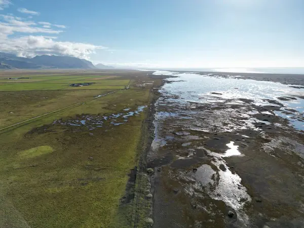 Vanuit Lucht Uitzicht Het Prachtige Landschap Van Het Eiland — Stockfoto