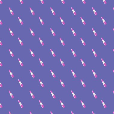 Göz kamaştırıcı pembe ruj deseni çok renkli arkaplanda izole edilmiş.