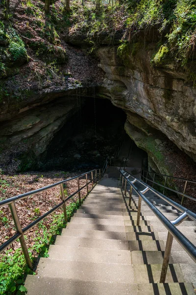 Schody Wejścia Mammoth Jaskiń — Zdjęcie stockowe