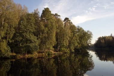 sonbahar park ve nehir