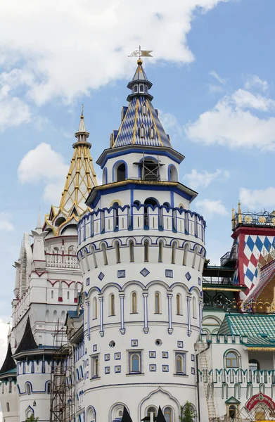 Torres lado oeste Izmailovo Kremlin — Fotografia de Stock