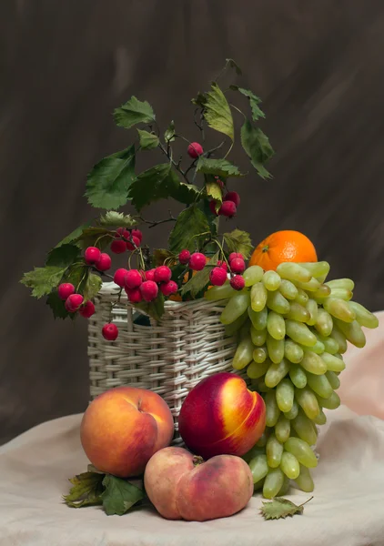 Fruta sobre um fundo escuro — Fotografia de Stock