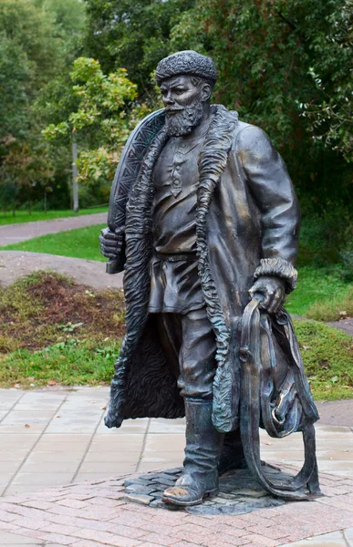 Sculpture of the Russian peasant — Stock Photo, Image