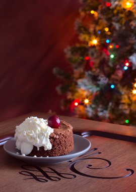 çikolata tatlı ve Noel ağacı