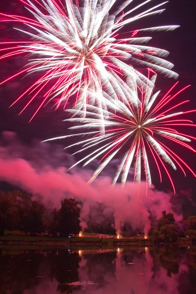 Moskou internationale festival van vuurwerk — Stockfoto