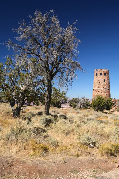 Uitkijktoren op de grand canyon — Stockfoto