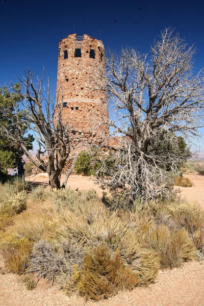 Uitkijktoren op de grand canyon — Stockfoto