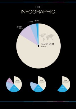 Modern Infographic koleksiyonu