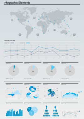 Infographic vektör çizim.