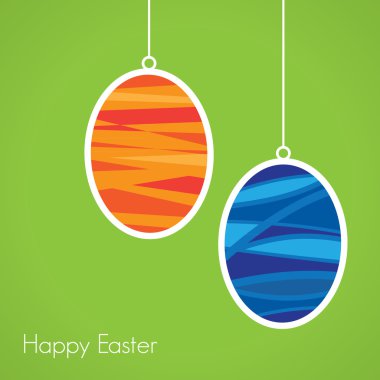 Paskalya yumurtası kartı.