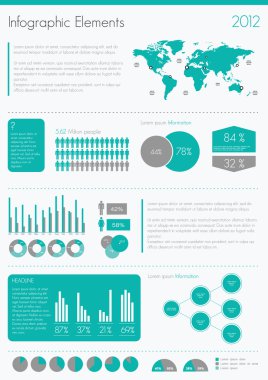 ayrıntı Infographic illüstrasyon 2012.