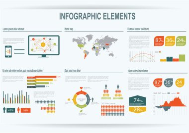 Infographic vektör çizim.