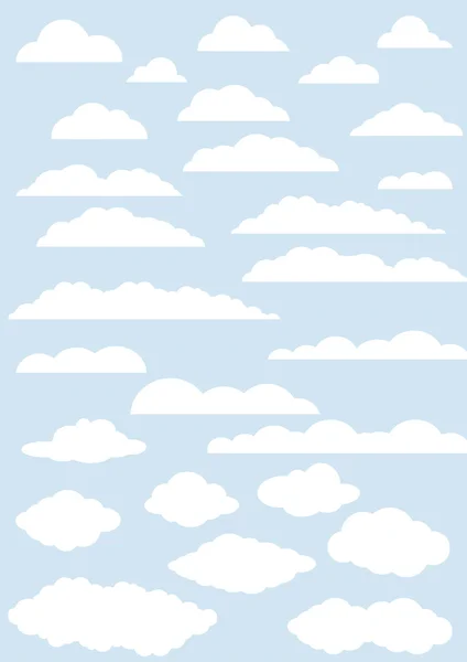 Nuvens coleção . — Vetor de Stock