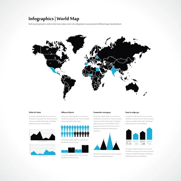 Elementen van infographics — Stockvector