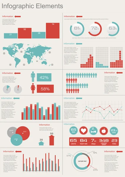 Ilustración infográfica . — Vector de stock