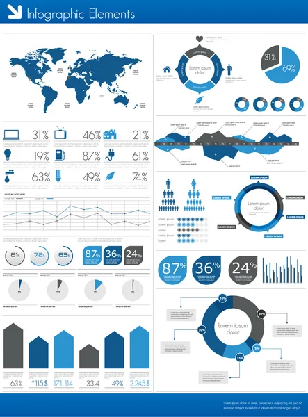 Ilustración infográfica detallada . — Archivo Imágenes Vectoriales