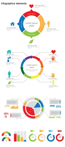 Detalj infographic illustration. — Stock vektor