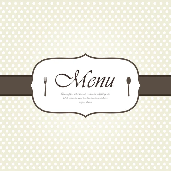 Restaurant menu — Stock Vector