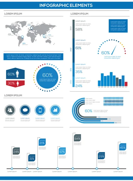 Detalle Juego de infografías . — Archivo Imágenes Vectoriales