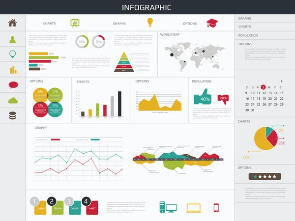 Infográficos Elementos. —  Vetores de Stock