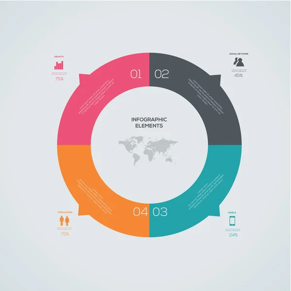 Moderne Infografik — Stockvektor