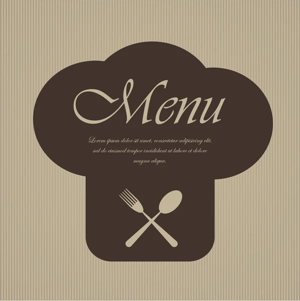 Menu restaurant design — Image vectorielle