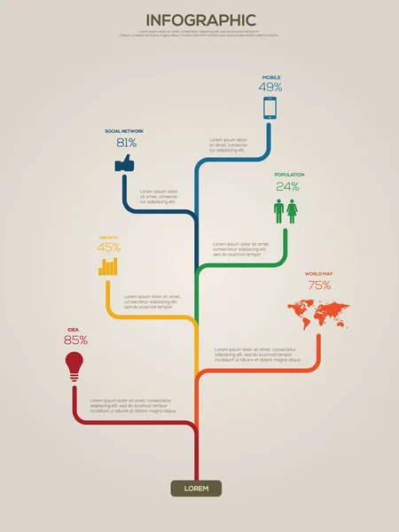 Informationsgrafik — Stockvektor