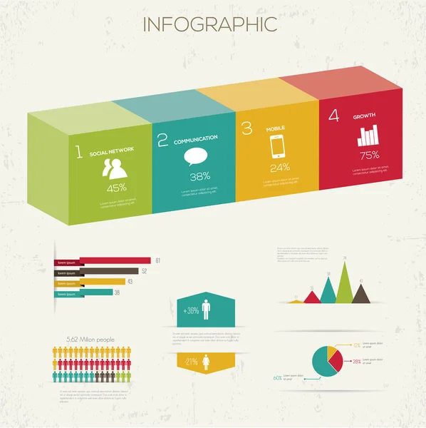 Infographic prvky. Vektorová Grafika