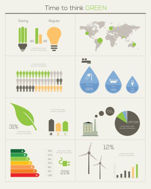 Eko Infographic elemanları.