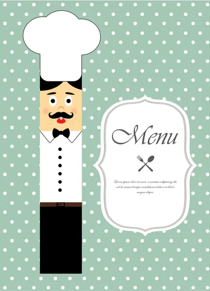 Design de menu restaurante — Vetor de Stock