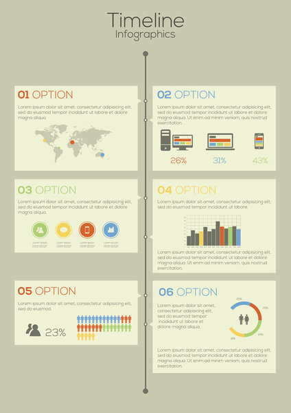 Timeline infographics