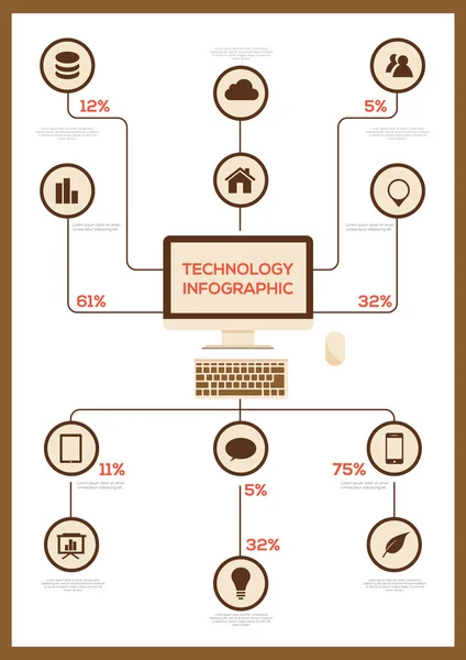 Retro Infographic elements. — Stock Vector