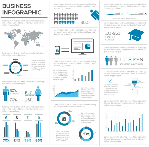 Business Set — Stockvektor