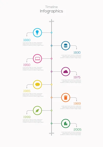 Tidslinje Infographic. — Stock vektor