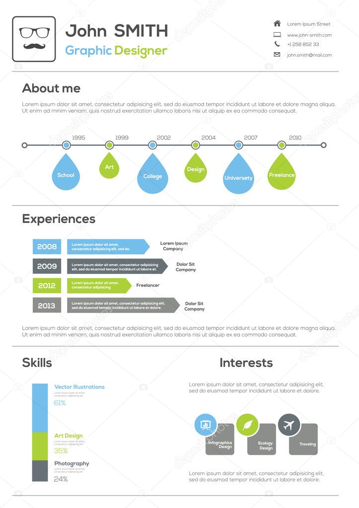 Resume. With Infographics