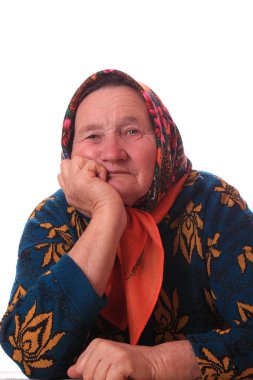 yaşlı kadın portresi