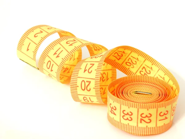Measuring tape spiral Stock Picture