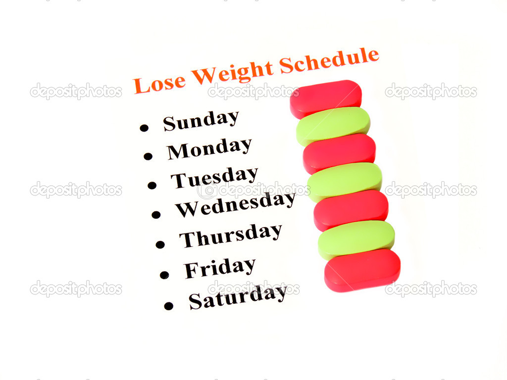 Lose weight schedule