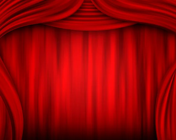 Red curtains — Stock Photo, Image