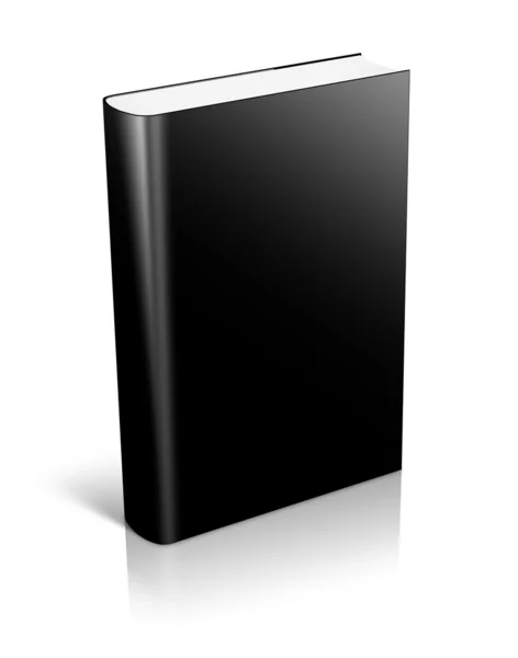 3D svart bok stående — Stock vektor