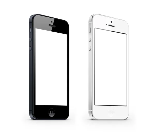 Black and white perspective smarphone — Stock Photo, Image