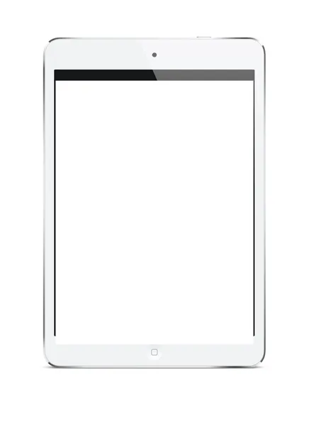 White tablet PC — Stock Photo, Image