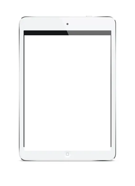 Bílých tablet pc — Stock fotografie
