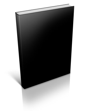 siyah sert kapak kitap