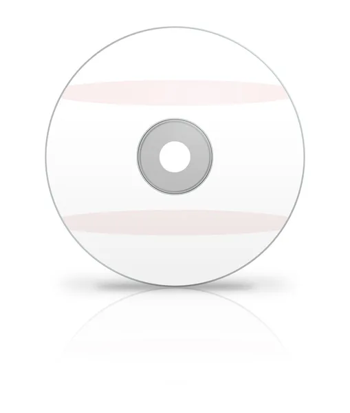 Disco DVD bianco — Vettoriale Stock