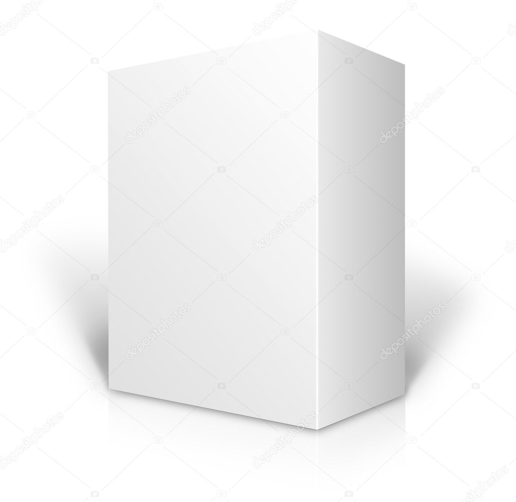 White 3D box