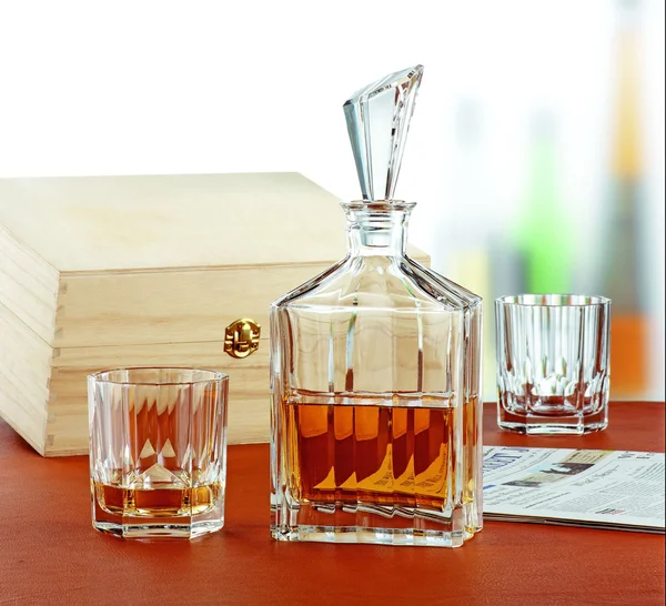 Glasses of whisky — Stock Photo, Image