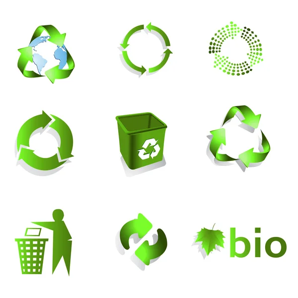Eco bio reciclaje Símbolo — Vector de stock