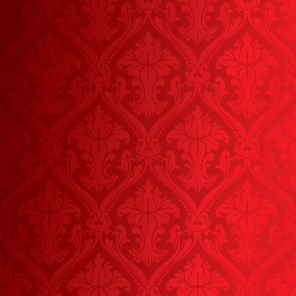 Seamless red damask wallpaper — Stock Photo, Image