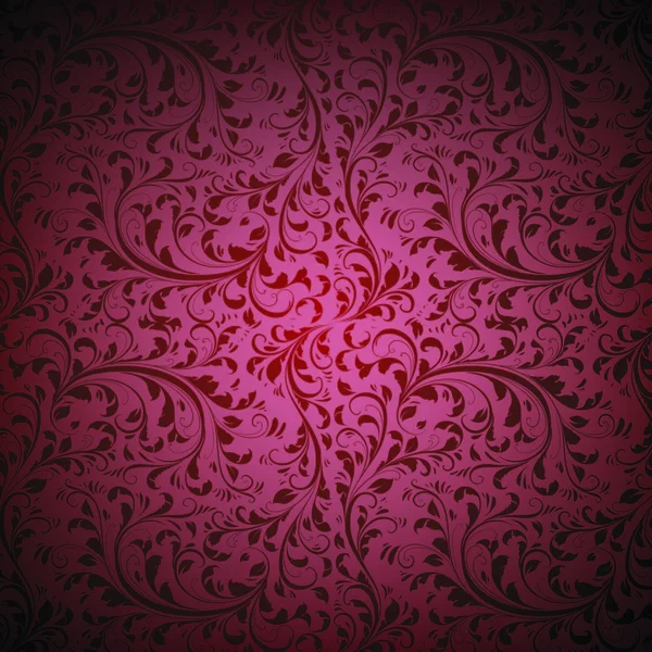 Mörk röd damast sömlösa — Stock vektor